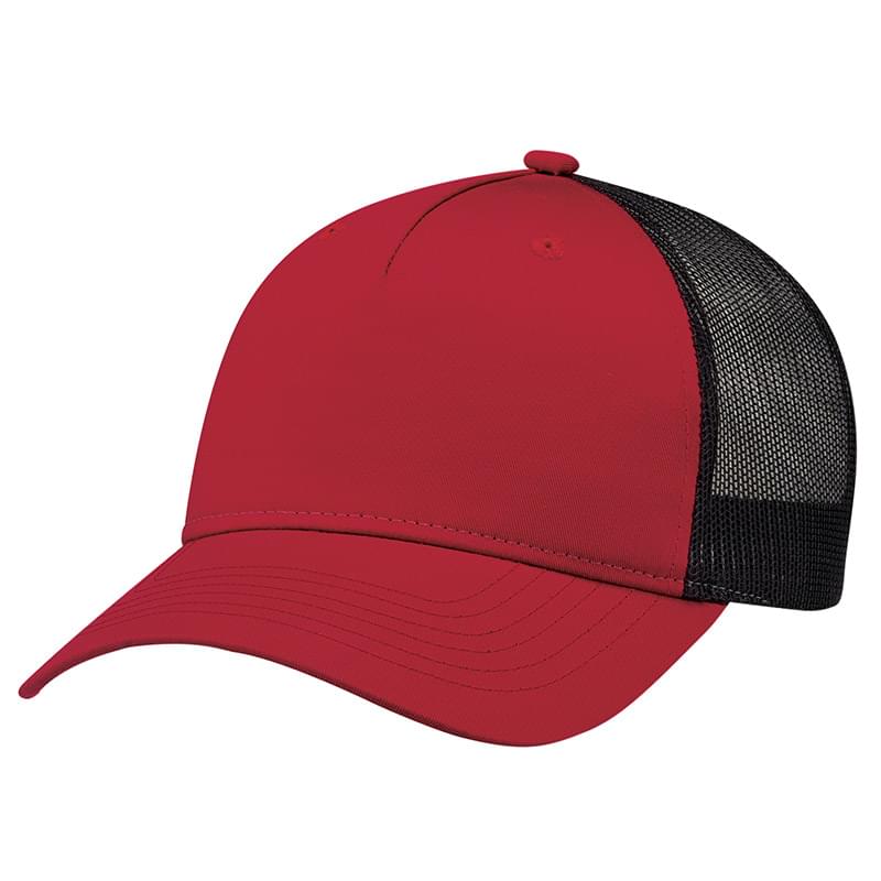 Polycotton / Polyester Mesh~5 Panel Constructed Full-Fit-Five (Mesh Back)